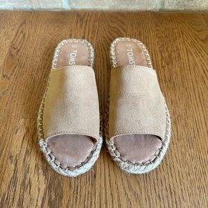 Suede Toms sandals